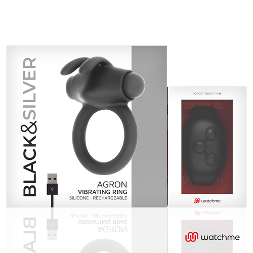 BLACK&SILVER - AGRON REMOTE CONTROL COCKRING WATCHME