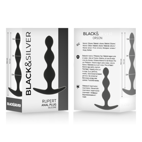 BLACK&SILVER - RUPERT CADENA BOLAS ANALES 10 CM