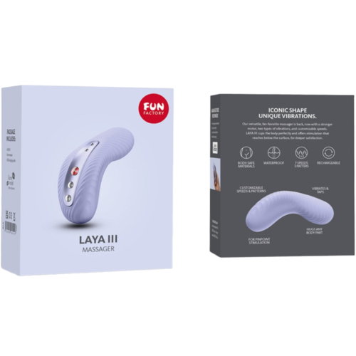 FUN FACTORY - LAYA III VIBRADOR LAY-ON CLITORIS RECARGABLE LILA