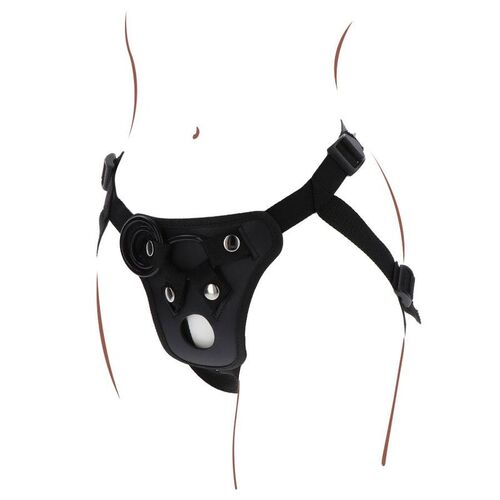 GET REAL - STRAP-ON PLEASURE HARNES NEGRO