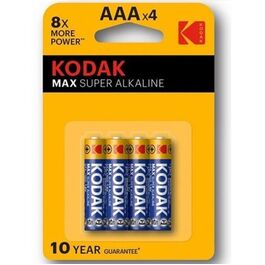 KODAK - MAX SUPER PILA ALCALINA AAA LR03 BLISTER*4