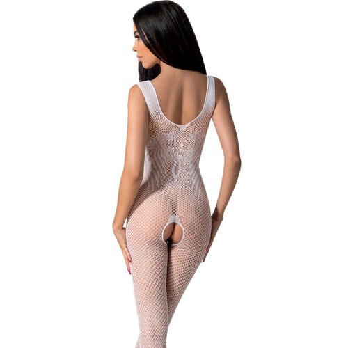 PASSION - BS098 BODYSTOCKING BLANCO TALLA UNICA