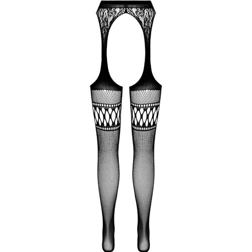 PASSION - S026 MEDIAS CON LIGUERO NEGRO TALLA UNICA