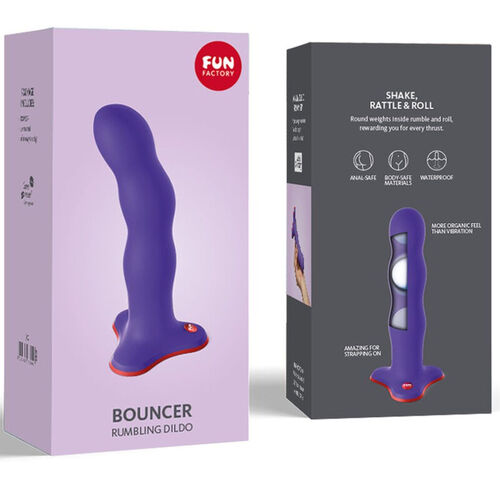 FUN FACTORY - BOUNCER DILDO MORADO