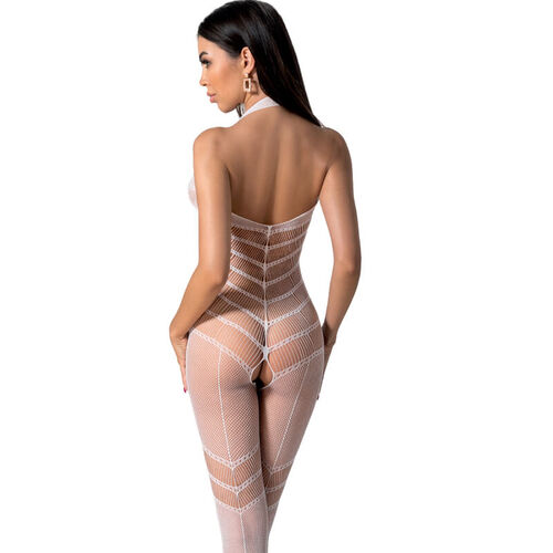 PASSION - BS100 BODYSTOCKING BLANCO TALLA UNICA