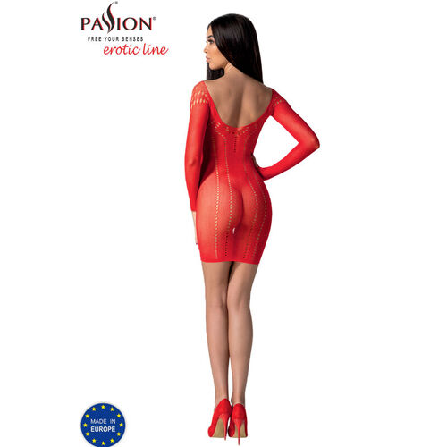 PASSION - BS101 BODYSTOCKING ROJO TALLA UNICA