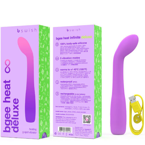 B SWISH - BGEE HEAT INFINITE DELUXE VIBRADOR RECARGABLE SILICONA LAVANDA