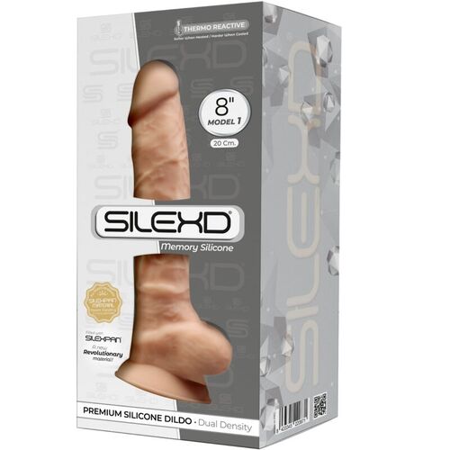 SILEXD - MODELO 1 PENE REALISTICO SILICONA PREMIUM SILEXPAN 20 CM