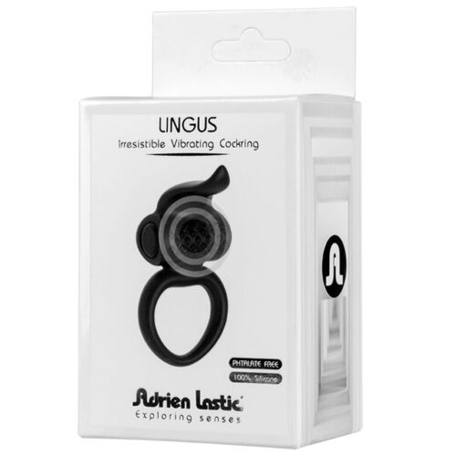 ADRIEN LASTIC - LINGUS ANILLO VIBRADOR NEGRO