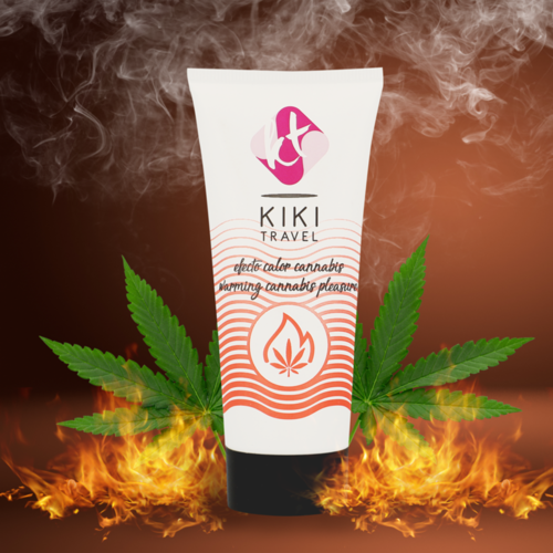 KIK TRAVEL - GEL DESLIZANTE SABOR A CANNABIS EFECTO CALOR INTENSO 50 ML