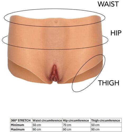 HIDDEN DESIRE - ALTER EGO BRAGA VAGINA Y ANO ABIERTA CINTURA MEDIA NATURAL