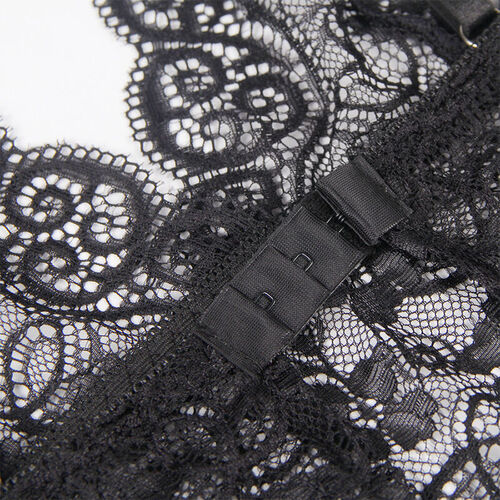 SUBBLIME - 953911 SET 3 PIEZAS ENCAJE Y SATEN NEGRO S/M