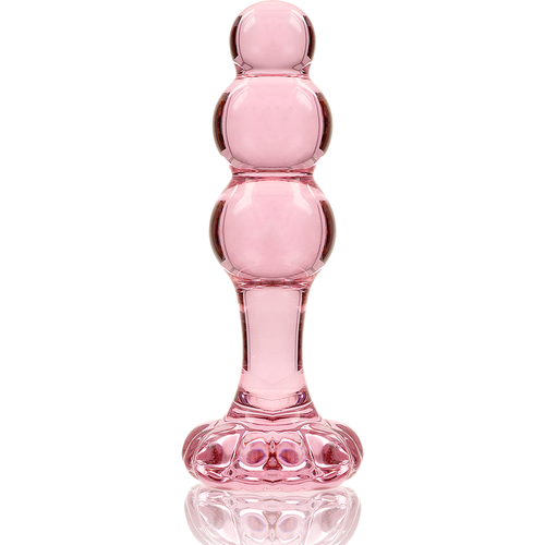 NEBULA SERIES BY IBIZA - MODELO 1 PLUG CRISTAL ROSA 10.5 CM -O- 3 CM