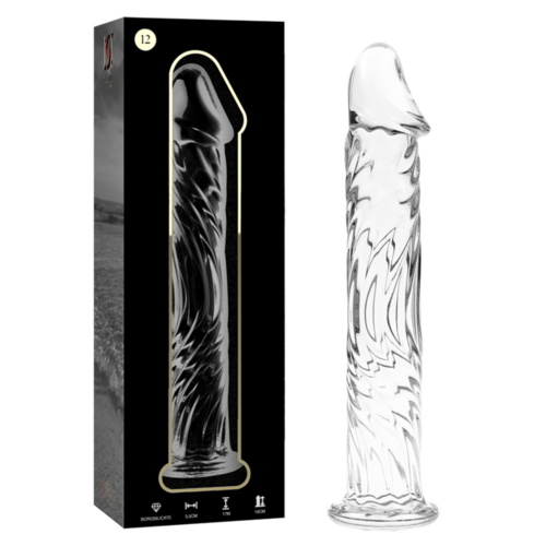 NEBULA SERIES BY IBIZA - MODELO 12 DILDO CRISTAL TRANSPARENTE 17 CM -O- 3.5 CM