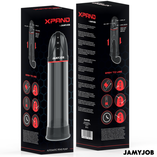 JAMYJOB - XPAND BOMBA AUTOMÁTICA 3 NIVELES DE SUCCIONADOR GRIS