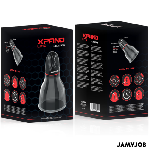 JAMYJOB - XPAND LITE BOMBA AUTOMTICA DE TESTÍCULOS 3 NIVELES DE SUCCIONADOR GRIS