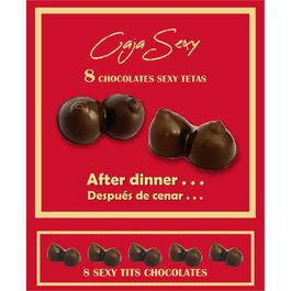 DIABLO PICANTE - CAJA 8 CHOCOLATINAS FORMA DE PECHOS