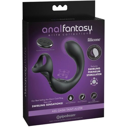 ANAL FANTASY ELITE COLLECTION - MASAJEADOR ANAL VIBRADOR CON CONTROL REMOTO