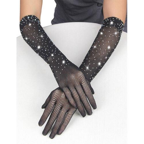 SUBBLIME - 957469 GUANTES TRANSPARENTES CON BRILLO NEGRO S/M
