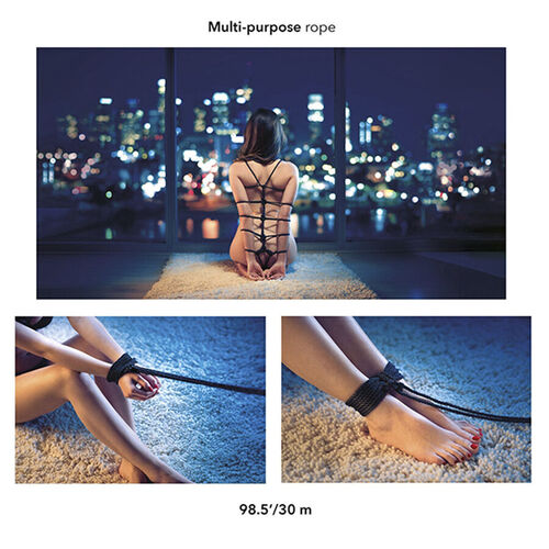 CALEXOTICS - SCANDAL CUERDA BDSM NEGRA 30 M