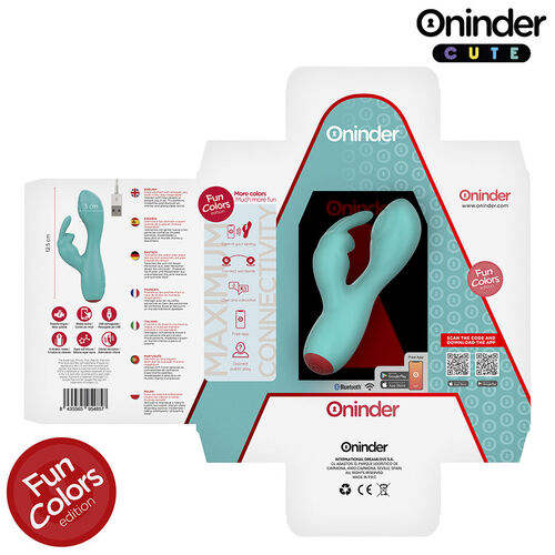 ONINDER CUTE - LOVE BUNNY VIBRADOR PUNTO G Y CLÍTORIS - APP MUNDIAL GRATUITA