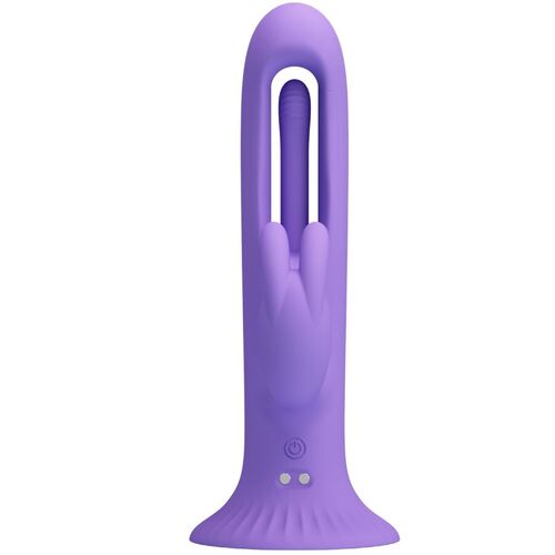 PRETTY LOVE - KILLMOULIS VIBRADOR RABBIT 12 MODOS DE VIBRACIÓN MORADO