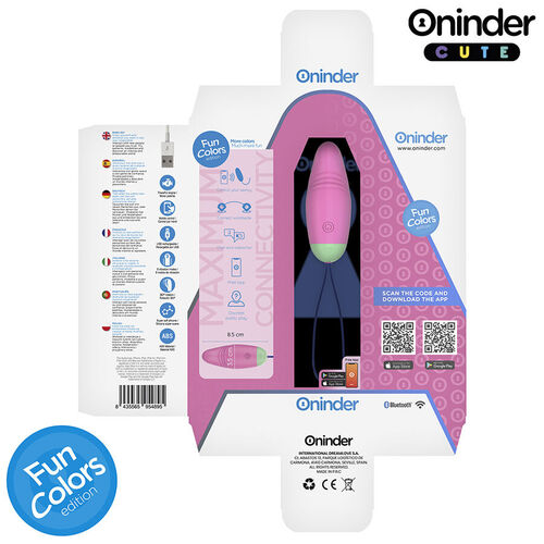 ONINDER CUTE - LOVE PLEASURE HUEVO VIBRO-ROTADOR 360 SILICONA - APP MUNDIAL GRATUITA