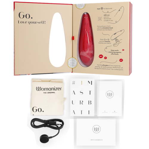 WOMANIZER - MARILYN MONROE CLASSIC 2 ESTIMULADOR DE CLÍTORIS ROJO INTENSO