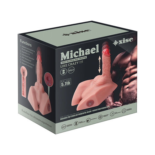 XISE - MICHAEL MASTURBADOR DILDO Y ANO REALÍSTICO CON THRUSTING 15 CM