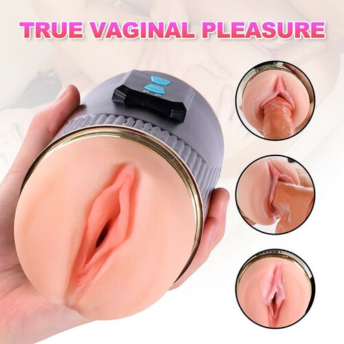 SHEQU - KAY MASTURBADOR DOBLE CON VIBRACIÓN DUAL BOCA Y VAGINA