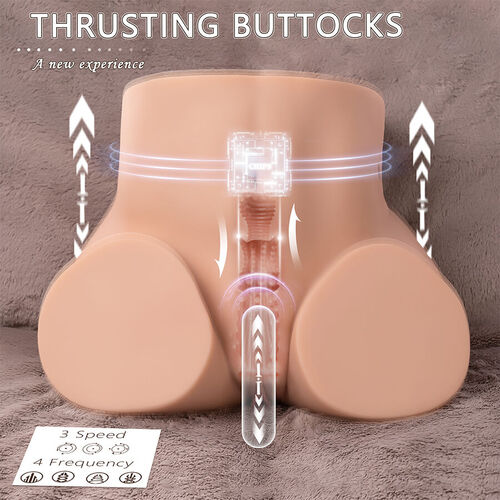 XISE - ETHEL THRUSTING MASTURBADOR VAGINA REALÍSTICO CON VIBRACIÓN MULTIPOSICIÓN