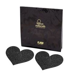 BIJOUX - INDISCRETS PEZONERAS FLASH CORAZN NEGRO