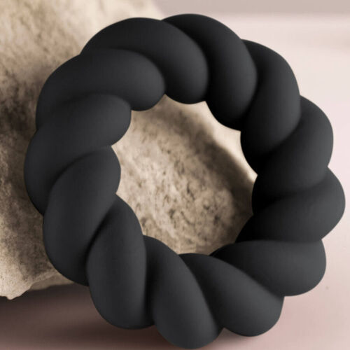 ROCKS- OFF - TWIST ANILLO MASTURBADOR SILICONA NEGRO