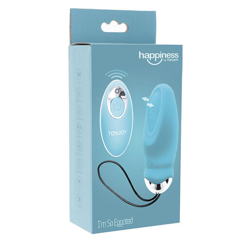 TOYJOY - HAPPINESS IM SO EGGCITED VIBRADOR CON CONTROL REMOTO AZUL