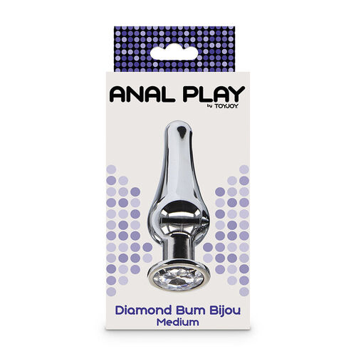 TOYJOY - ANAL PLAY DIAMANTE BUM BIJOU PLUG ANAL MEDIANO