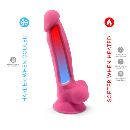 SILEXD - PENE REALÍSTICO MODELO 7 ROSA BRILLO EN LA OSCURIDAD