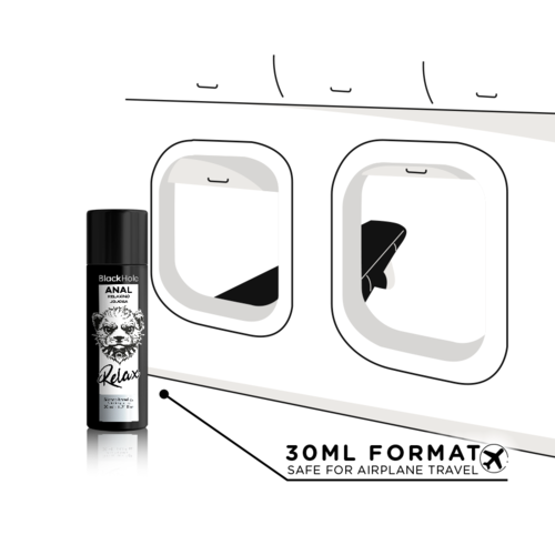BLACK HOLE -  ANAL RELAXING CON JOJOBA BASE SILICONA 30 ML