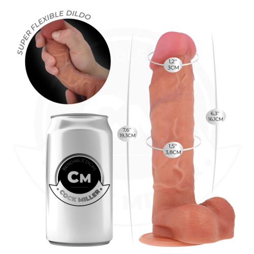 COCK MILLER - DILDO HIPERREALÍSTICO ARTICULABLE 19,3 CM