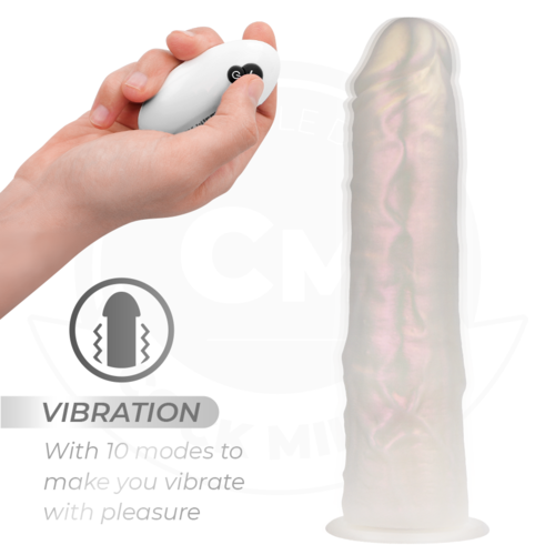 COCK MILLER - DILDO SILICONA 21,5 CM , LUCES Y VIBRACIÓN CON CONTROL REMOTO