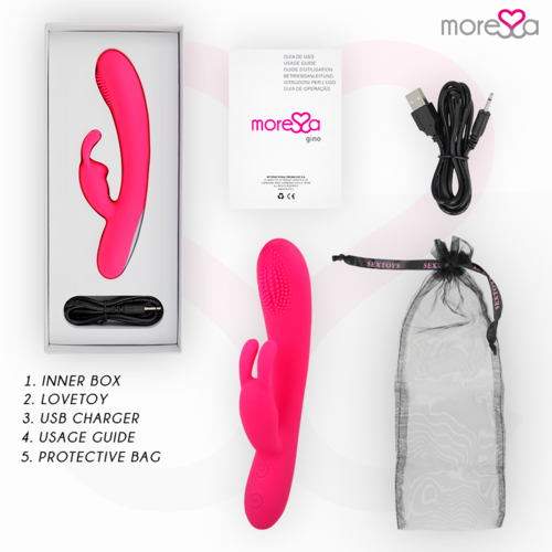 MORESSA - GINO TICKLING VAGINAL PREMIUM SILICONE RECARGABLE