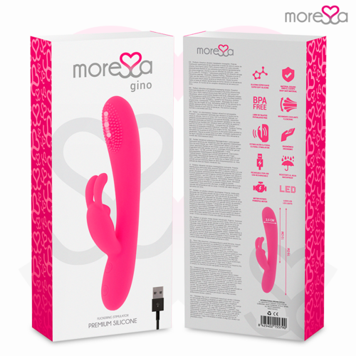 MORESSA - GINO TICKLING VAGINAL PREMIUM SILICONE RECARGABLE