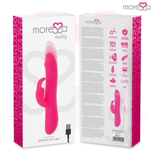 MORESSA - MOLLY IMPULSOR UP&DOWN Y POTENTE VIBRACIÓN PREMIUM SILICONE RECARGABLE