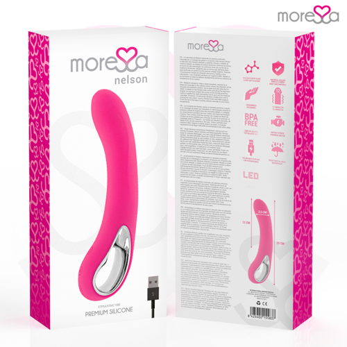 MORESSA - NELSON MASAJEADOR PUNTO G PREMIUM SILICONE RECARGABLE