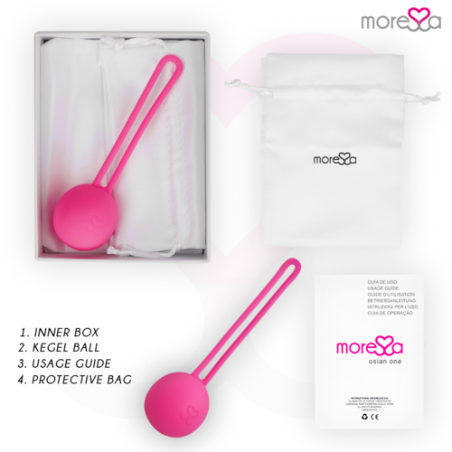 MORESSA - OSIAN ONE ENTRENAMIENTO SUELO PELVICO 51gr PREMIUM SILICONA ROSA