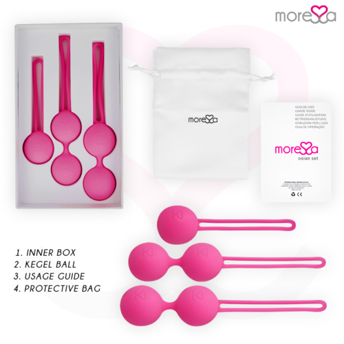 MORESSA - OSIAN SET PREMIUM SILICONA ROSA (Osian One - 51 g | Osian Two - 101 g | Osian Three 85 g)
