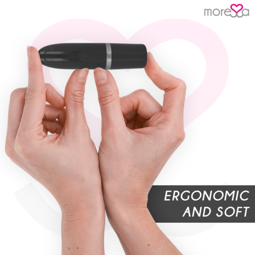 MORESSA - IVY MASAJEADOR SIMULADOR LABIAL DE VIAJE NEGRO