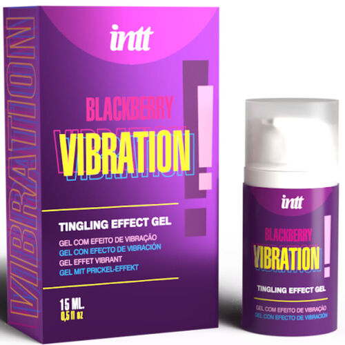 INTT RELEASES - GEL VIBRADOR LIQUIDO SABOR MORA 15 ML