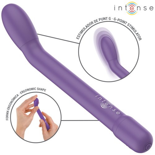 INTENSE - ESTIMULADOR PUNTO-G MORADO RECARGABLE