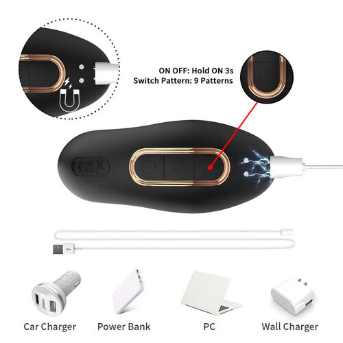 ARMONY - VIBRADOR ANAL PRÓSTATA CONTROL REMOTO NEGRO