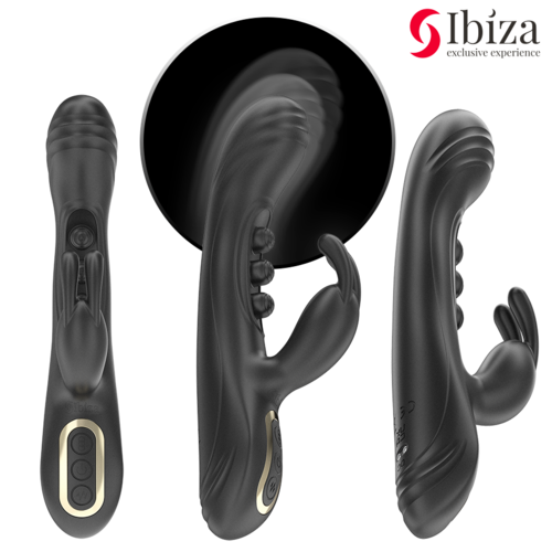 IBIZA - VIBRADOR RABBIT PERLAS CON PULSACIÓN